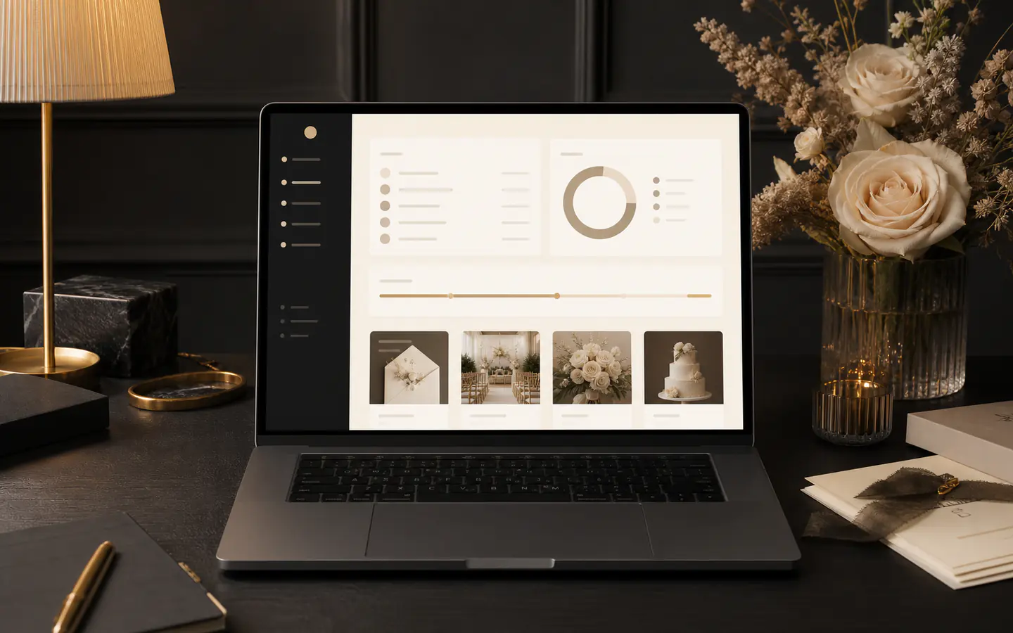 Dashboard overview for guest and RSVP management.